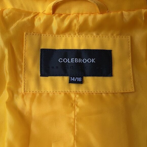 Colebrook yellow gathered large button lined jacket. New. Size 14/16. - Picture 9 of 9